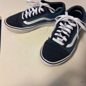 Vans Blue and White Casual Sneakers